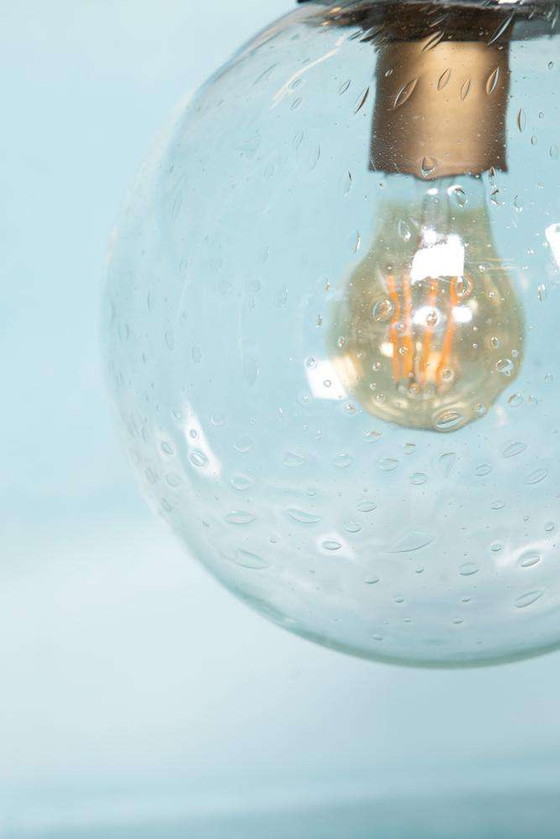 Image 1 of Lampada a globo in vetro a goccia dell'era spaziale, lampada a globo dal design vintage