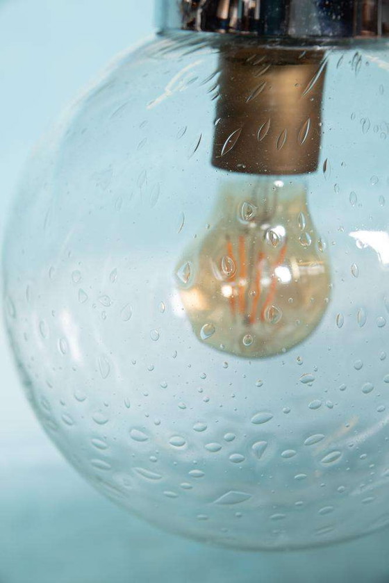 Image 1 of Lampada a globo in vetro a goccia dell'era spaziale, lampada a globo dal design vintage