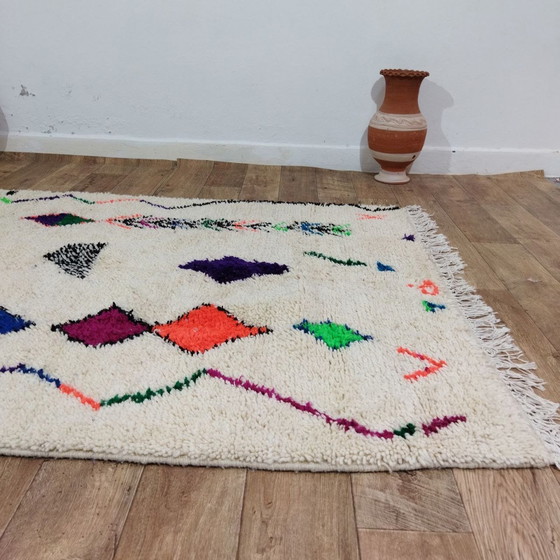 Image 1 of Moroccan Berber carpet in multicolored wool - Tappeto Berbero Marocchino Multicolore In Lana