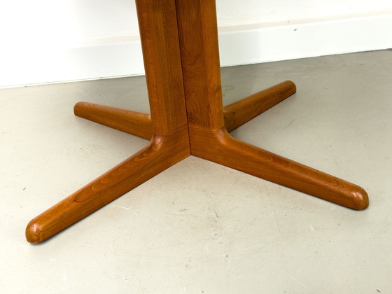 Image 1 of Danish Round Extendable Dining Table in Teak by Korup, 1980s