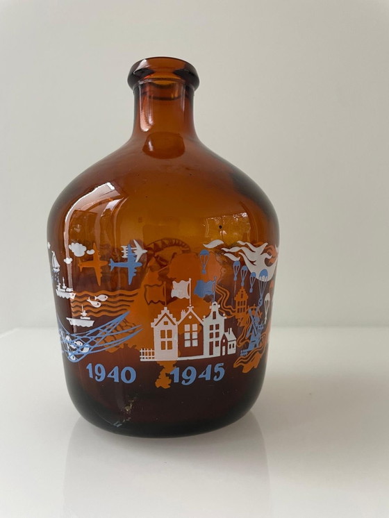 Image 1 of Mid - Century Classis Commemorative Vase, 10 Years of World War II Liberation