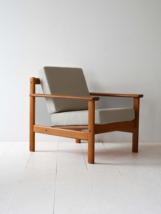 Scandinavian Oak Armchair