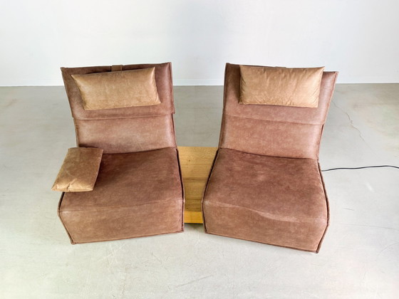 Image 1 of Sofa Couch Koinor two-seater Edit 3 beamed oak suede 210Cm