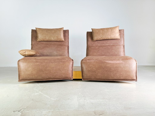 Sofa Couch Koinor two-seater Edit 3 beamed oak suede 210Cm