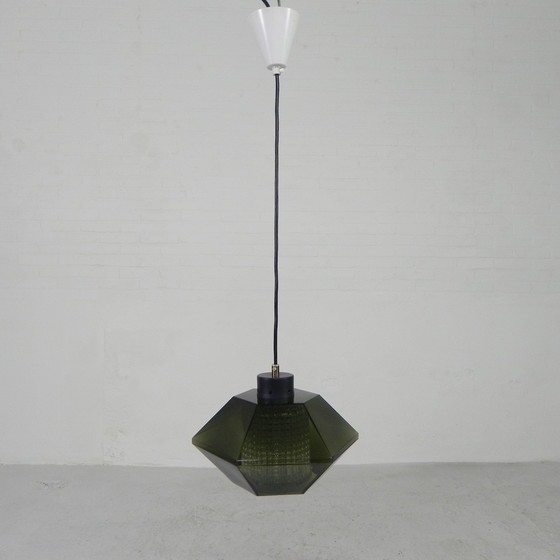 Image 1 of Diamond pendant lamp by Carl Fagerlund for Orrefors, 1960s