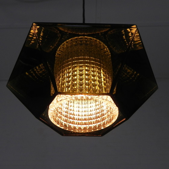 Image 1 of Diamond pendant lamp by Carl Fagerlund for Orrefors, 1960s