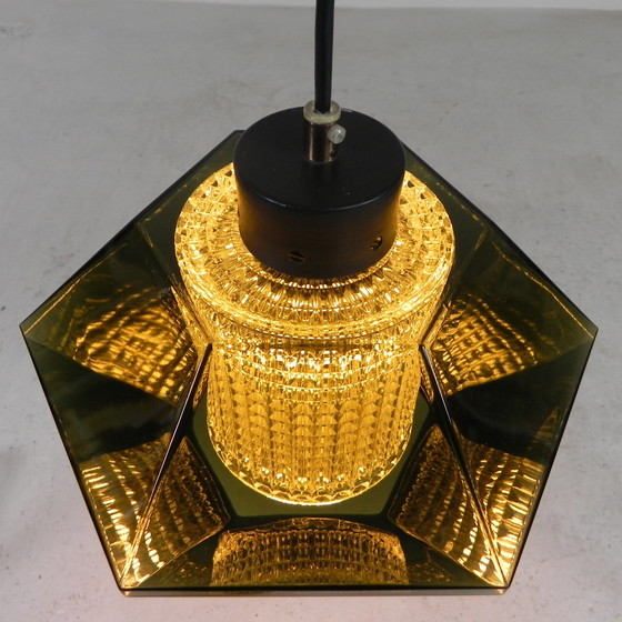 Image 1 of Lampe suspendue Diamond par Carl Fagerlund pour Orrefors, 1960s