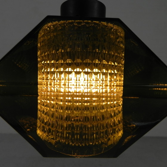 Image 1 of Diamond pendant lamp by Carl Fagerlund for Orrefors, 1960s