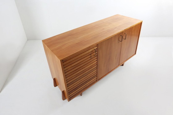 Image 1 of Mid-Century French Sideboard In Full Cherry Wood, 1950