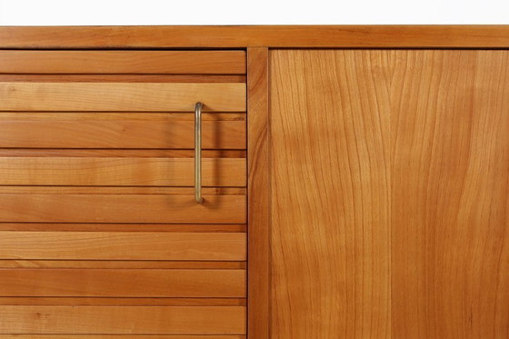 Image 1 of Mid-Century French Sideboard In Full Cherry Wood, 1950