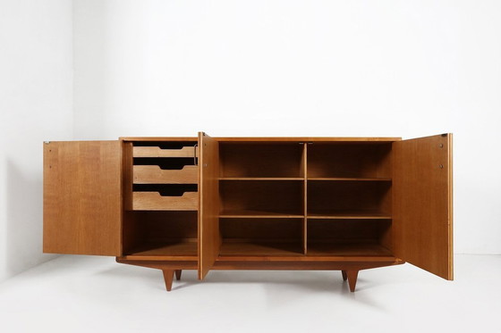 Image 1 of Mid-Century French Sideboard In Full Cherry Wood, 1950