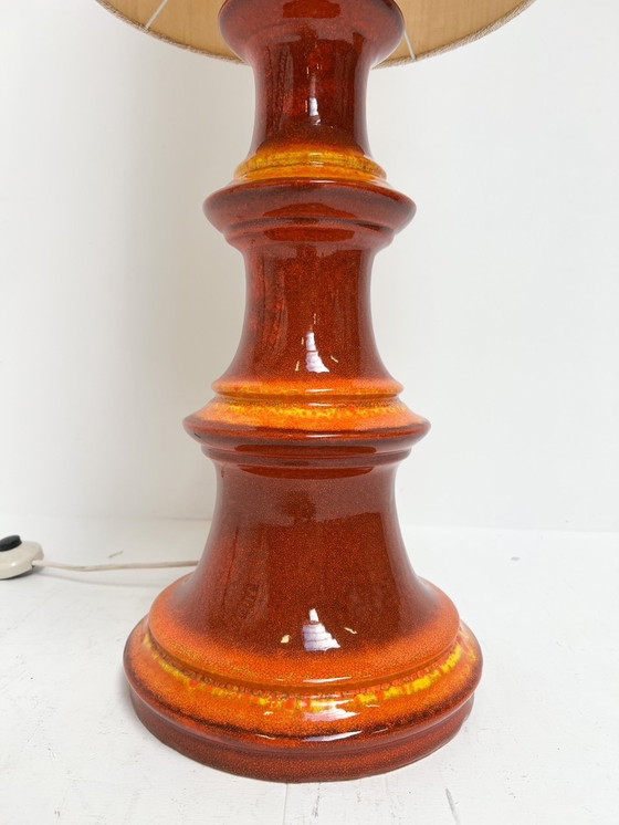 Image 1 of Ceramic Fat Lava Hustadt Leuchten Floor Lamp, 1970'S