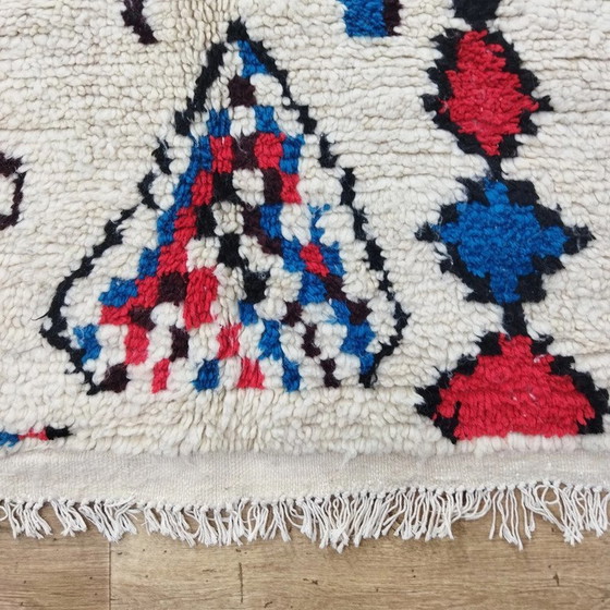 Image 1 of Handmade Berber carpet in multicolored wool - Handgefertigter Berberteppich Mehrfarbig Wolle