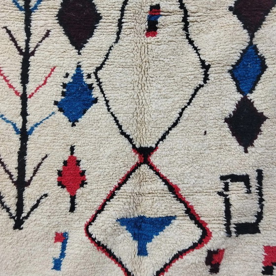 Image 1 of Handmade Berber carpet in multicolored wool - Handgefertigter Berberteppich Mehrfarbig Wolle