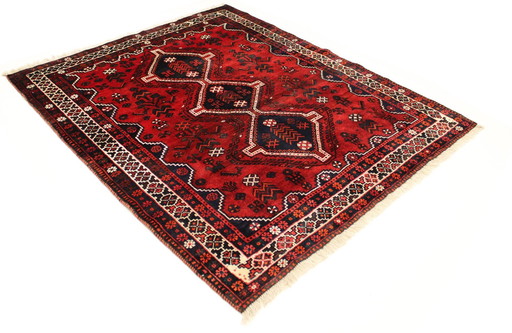 Original Persian Rug Nomadic & Village Rug Shiraz 197 X 161 Cm Top Condition