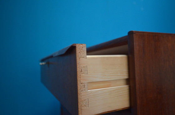 Image 1 of Vintage teak high chest of drawers