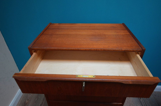 Image 1 of Vintage teak high chest of drawers