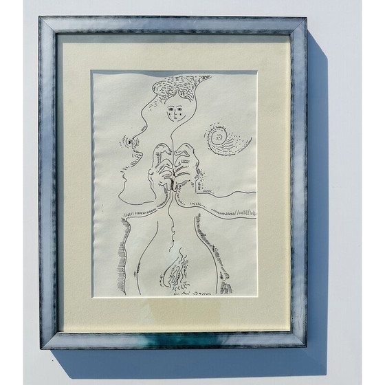 Image 1 of Vintage lithograph "Le Fil d'Ariane" by André Masson, France 1970