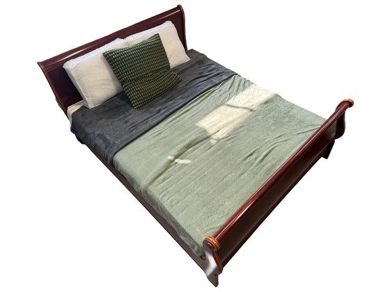 Image 1 of Vintage Double Bed Of Oak