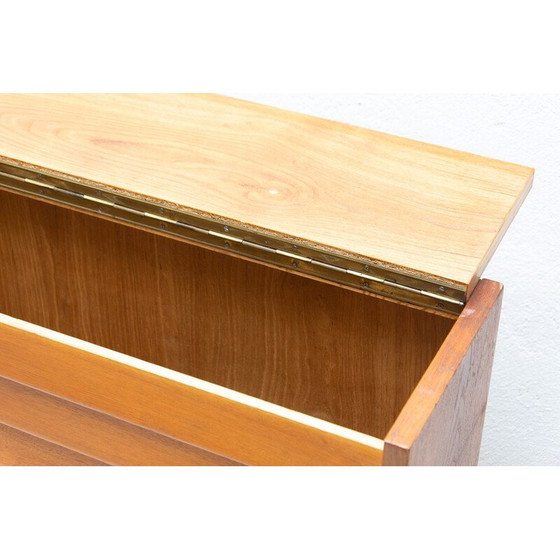 Image 1 of Vintage chest of drawers in oak wood and beech wood, Czechoslovakia 1960