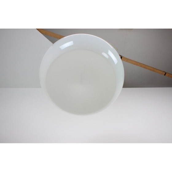 Image 1 of Vintage pendant lamp in glass, chrome and metal, Czechoslovakia 1960s