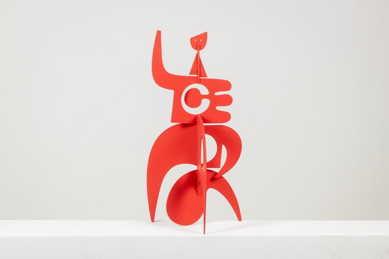 Image 1 of Antonine De Saint Pierre. Anna" red sculpture. Contemporary.