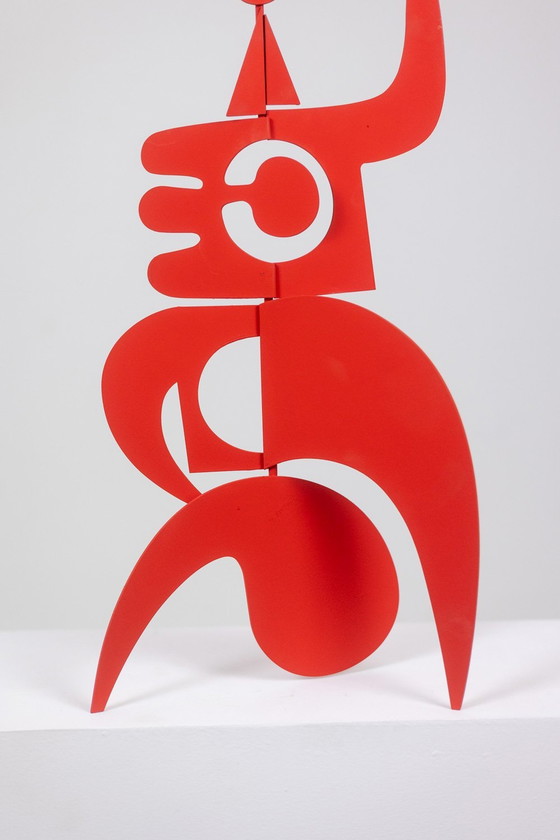 Image 1 of Antonine De Saint Pierre. Anna" red sculpture. Contemporary.