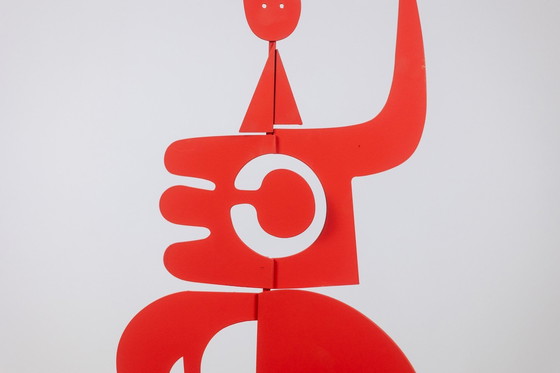 Image 1 of Antonine De Saint Pierre. Anna" red sculpture. Contemporary.