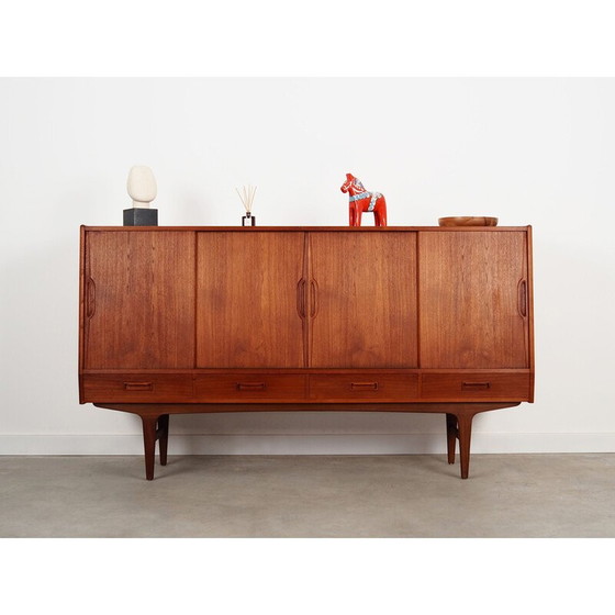 Image 1 of Vintage teak highboard by Børge Dam, 1970s