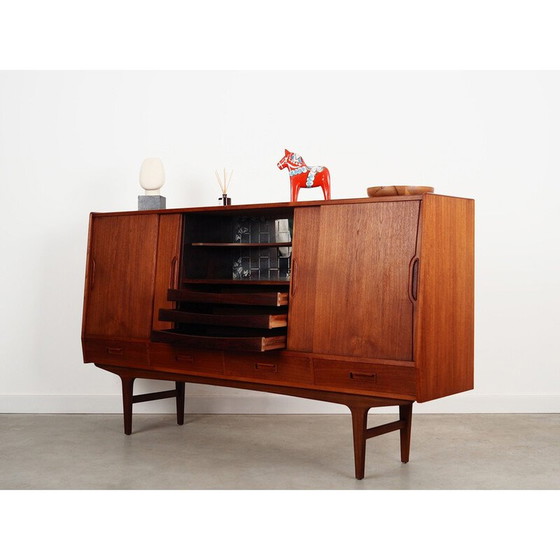 Image 1 of Vintage teak highboard by Børge Dam, 1970s