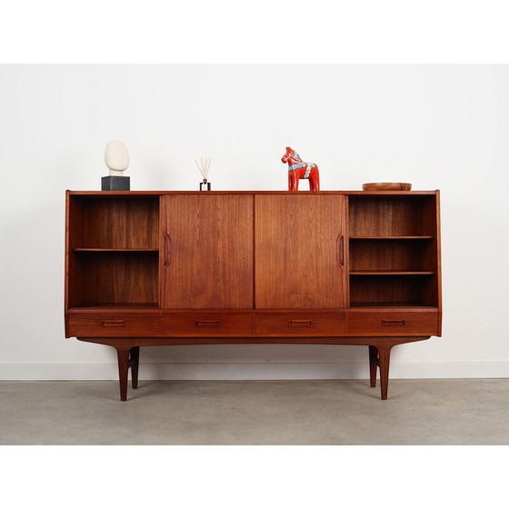 Image 1 of Vintage teak highboard by Børge Dam, 1970s
