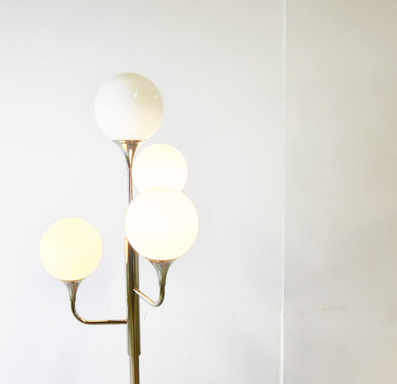 Image 1 of Lampada da terra vintage sciolari cromata, anni '70, Italia