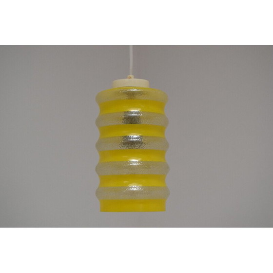 Image 1 of Lampada a sospensione in vetro vintage, Cecoslovacchia 1960