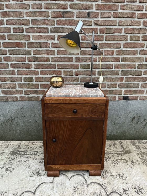 Image 1 of Armario escolar Art Déco de La Haya con encimera de mármol 