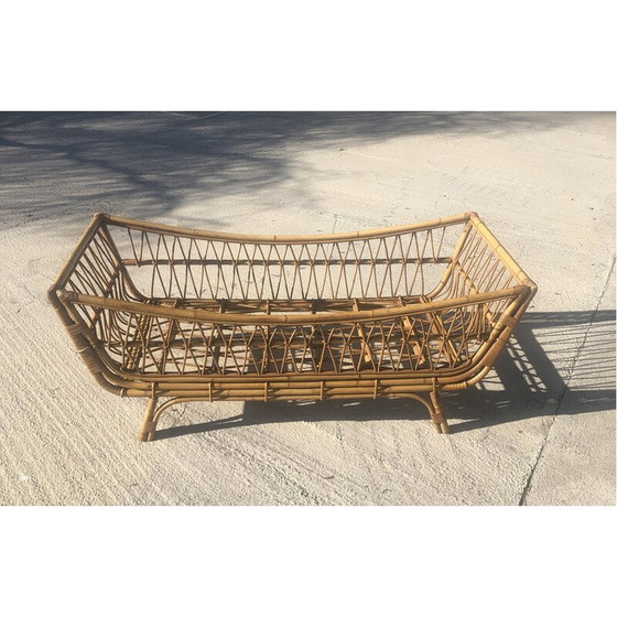 Image 1 of Vintage rattan bed