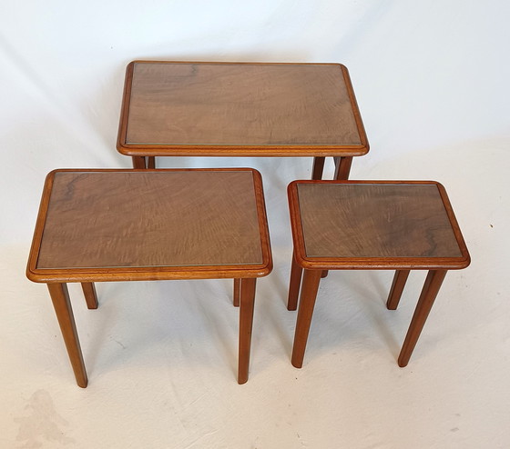 Image 1 of 3x Tavolini ad incastro vintage