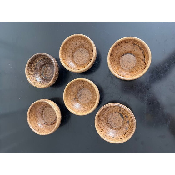 Image 1 of Set of 6 vintage bowls by André Bodin