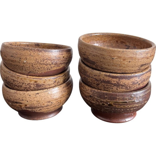 Set of 6 vintage bowls by André Bodin