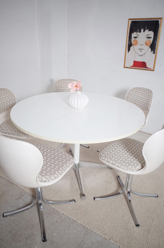 Image 1 of 5x Giroflex chairs + Herman Miller dining table