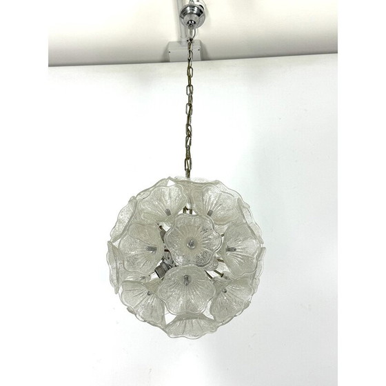 Image 1 of Vintage Murano glass flower glass, Italy 1970