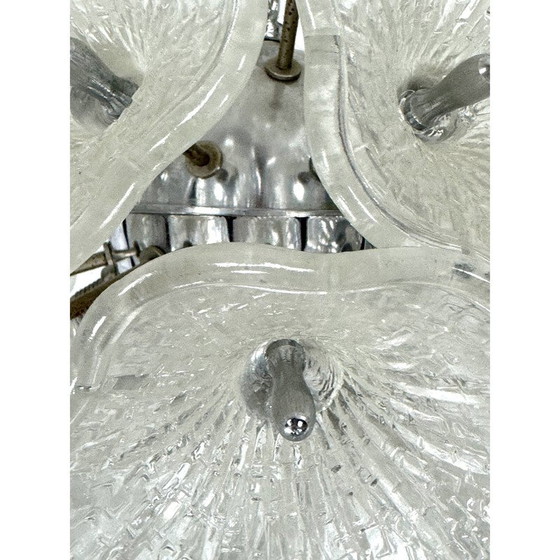 Image 1 of Vintage Murano glass flower glass, Italy 1970