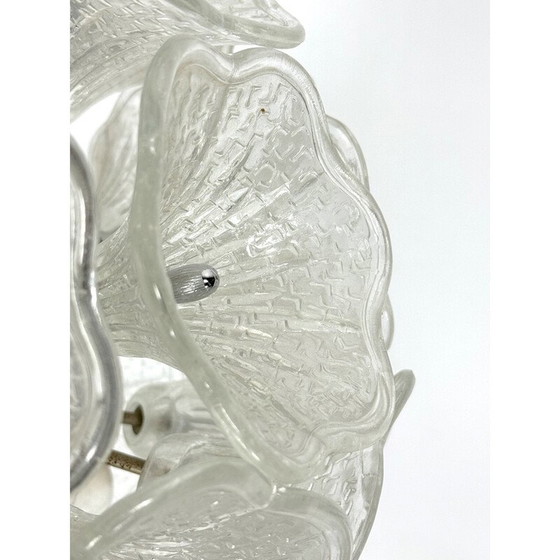 Image 1 of Vintage Murano glass flower glass, Italy 1970