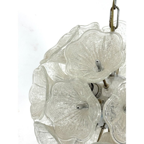 Image 1 of Vintage Murano glass flower glass, Italy 1970