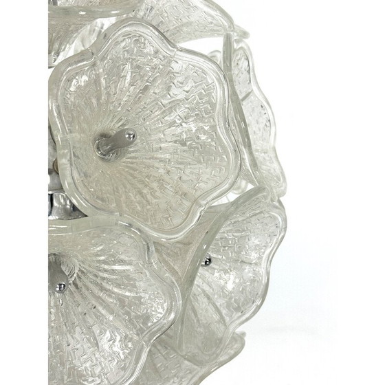 Image 1 of Vintage Murano glass flower glass, Italy 1970