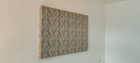 Image 1 of Decorazione murale in tessuto vintage