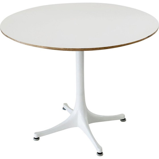 Image 1 of Vintage coffee table model 5452 in white laminate and aluminum by George Nelson for Herman Miller, USA 1960