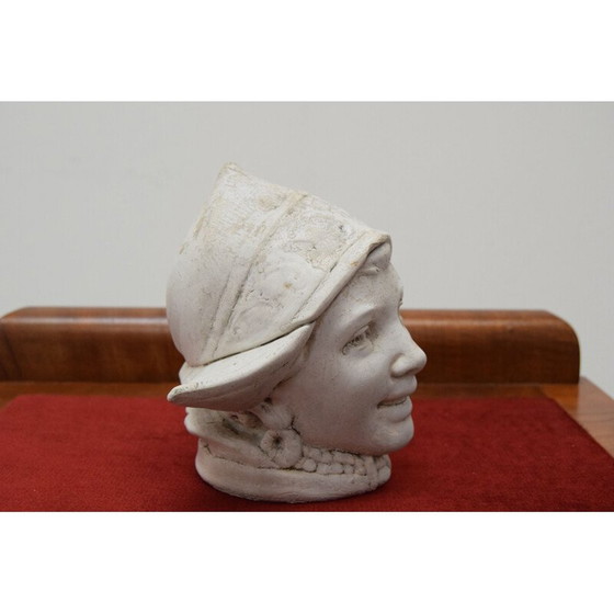 Image 1 of Vintage bust of an unknown woman by Georg Klimt, 1915