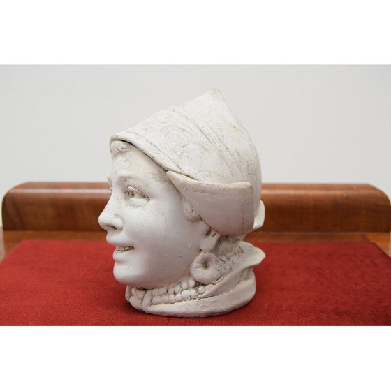 Image 1 of Vintage bust of an unknown woman by Georg Klimt, 1915