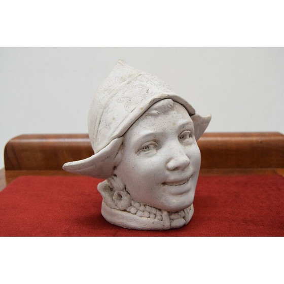 Image 1 of Vintage bust of an unknown woman by Georg Klimt, 1915