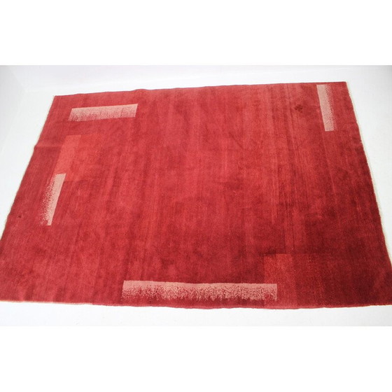 Image 1 of Vintage abstract design modernist rug 1970s